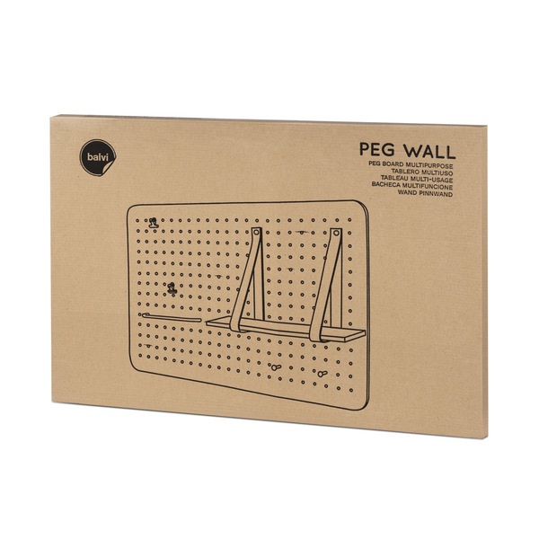 Balvi Balvi Tablero Multiusos Peg Wall Con 7 Accesorios Para Fotos Notas Llaves Y Otros Complementos Deco