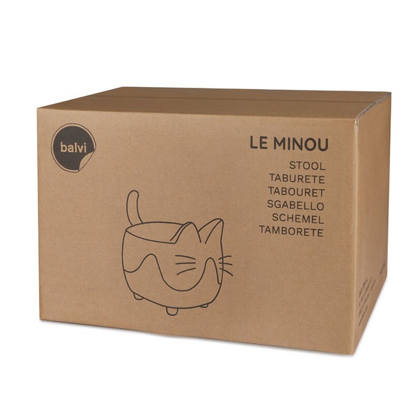 Balvi Taburete Le Minou Negro/blanco-27488
