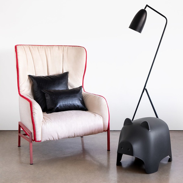 Balvi Taburete Piggy Gris Oscuro-27128