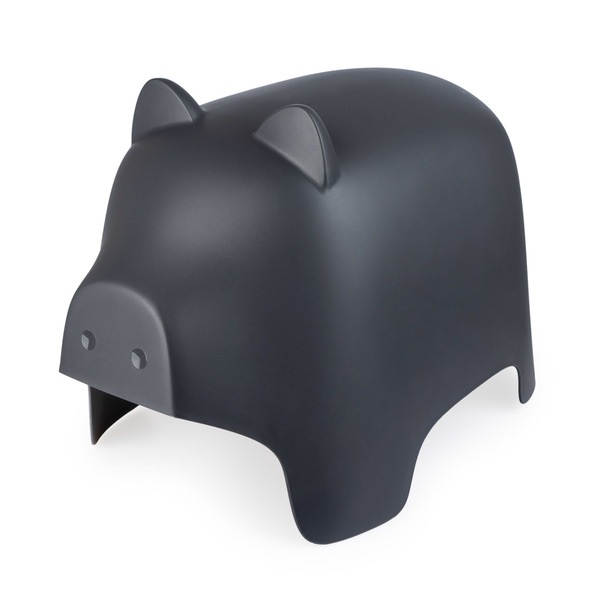 Balvi Taburete Piggy gris oscuro-27128