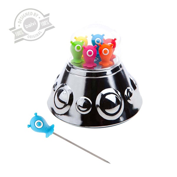 Balvi Balvi - Tenedor aperitivo Ufo Party x6 inox/ABS