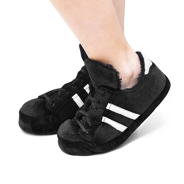 Balvi Balvi - Tennis zapatillas de casa pantuflas originales. Talla: XS (talla EUR 36-37). Color: negro. Su