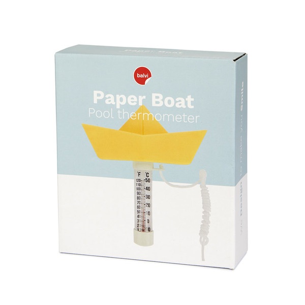 Balvi Termómetro Piscina Paper Boat Amarillo-27753
