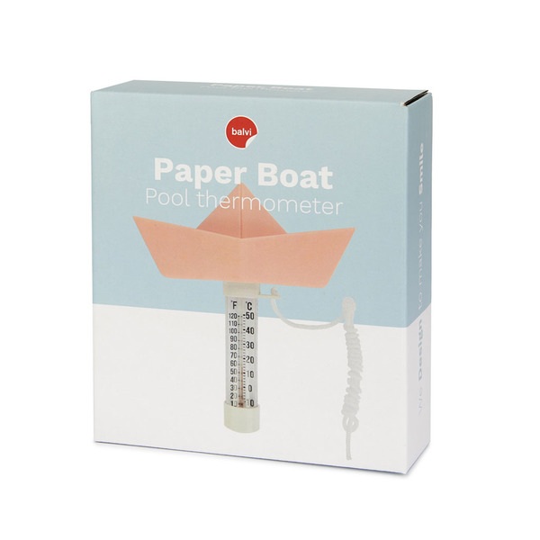 Balvi Termómetro Piscina Paper Boat Rosa-27755