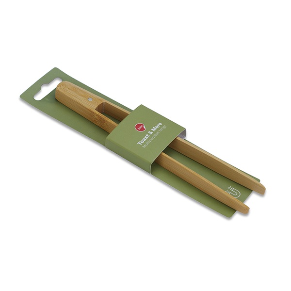 Balvi Balvi - Toasts & More Pinza De Bambú Para Sacar Tostadas Comer Sushi Y Otras Funciones