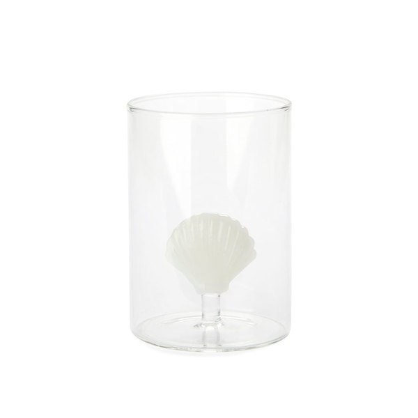 Balvi Vaso Atlantis Shell blanco-27844