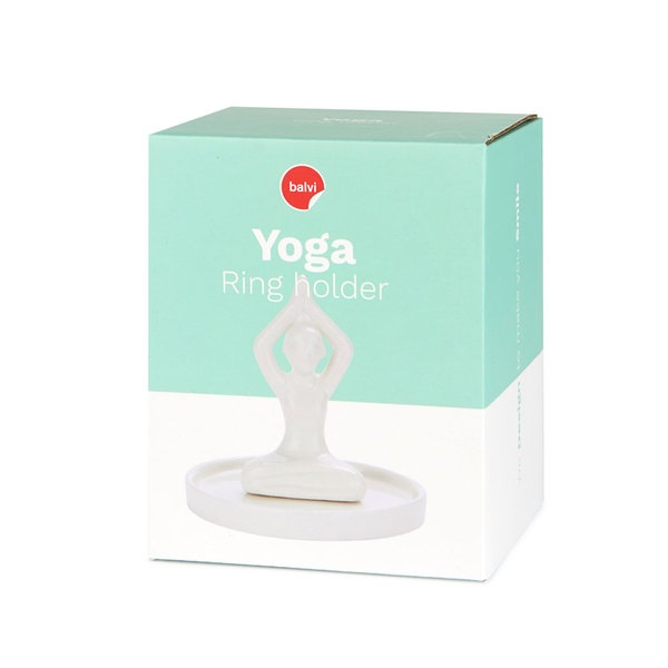 Balvi Balvi - Yoga Porta Anillos De Cerámica. Bandeja Para Dejar Anillos Y Joyas. Fabricado En Cerámica. Fo