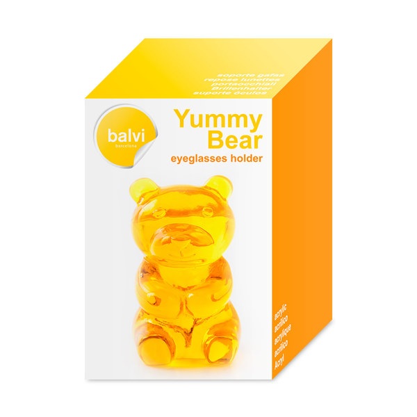 Balvi Balvi - Yummy Bear Soporte Para Gafas. Sujeta Fotos Con Forma De Osito De Gominola. Organizador De Ga