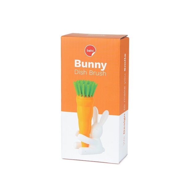 Balvi Cepillo Lavaplatos Bunny Blanco/naranja-27111