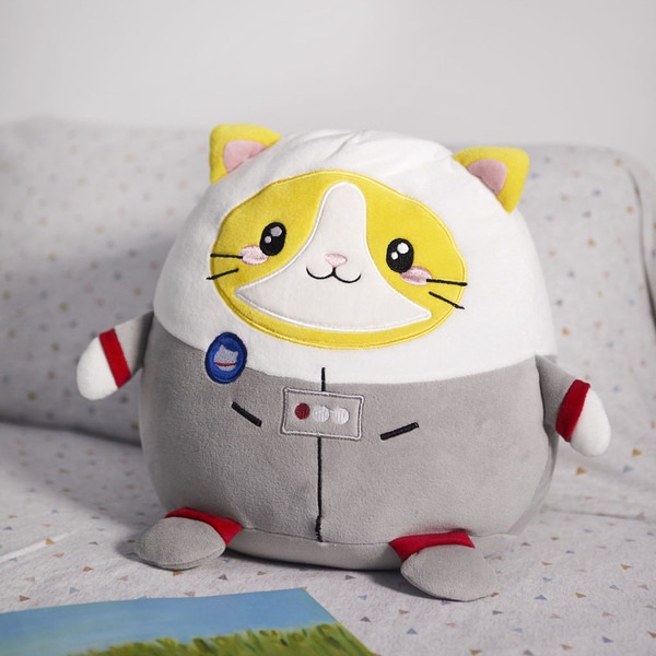 Balvi Cojín Infantil Fluffy Astrocat Blanco/gris-27779