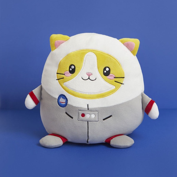 Balvi Cojín Infantil Fluffy Astrocat Blanco/gris-27779