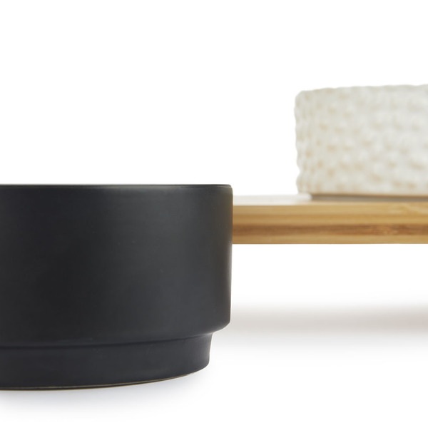 Balvi Comedero Perros Y Gatos Komeki Base Bambú-27725