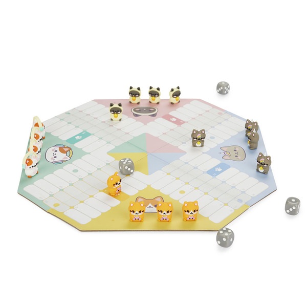 Balvi Juego de mesa parchís Kawaii Purrchisi plástico-27737