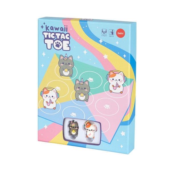 Balvi Juego De Mesa Tic Tac Toe Kawaii Plástico-27810