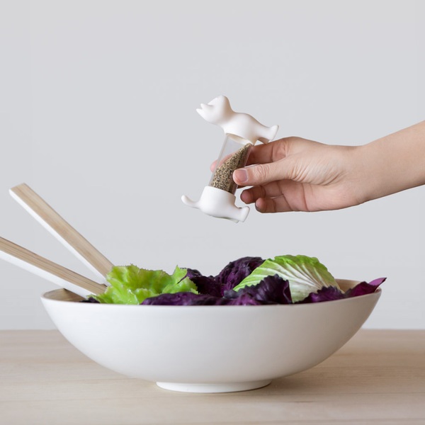 Balvi Palillero & Salero Y Pimentero Cat Blanco-27153