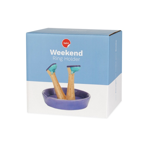 Balvi Porta Anillos Happy Legs Weekend Cerámica-27915