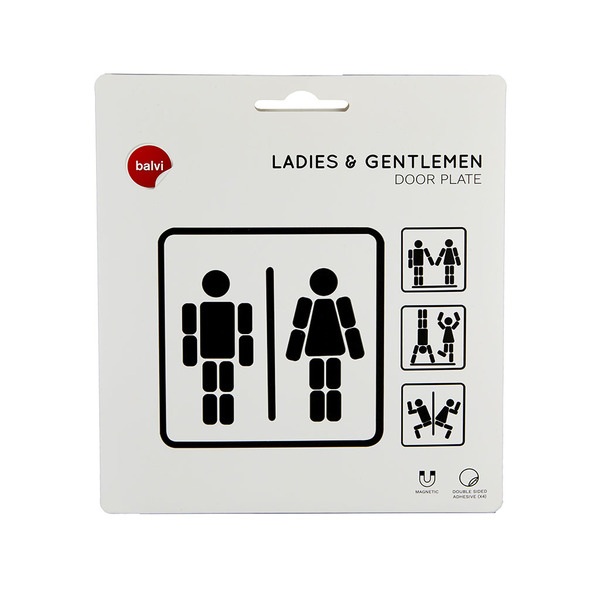 Balvi Señal Puerta Ladies & Gentlemen Magnético-27141