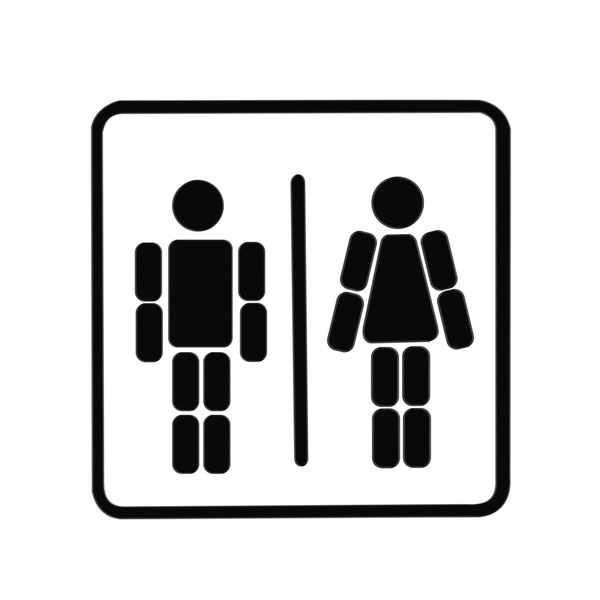 Balvi Señal puerta Ladies & Gentlemen magnético-27141