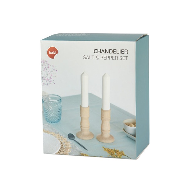 Balvi Set Sal & Pimienta Chandelier Cerámica/madera-27260