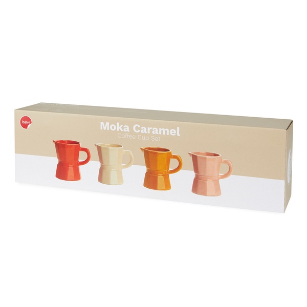 Balvi Set Tazas Café Moka Caramel Colores Surt.-27999