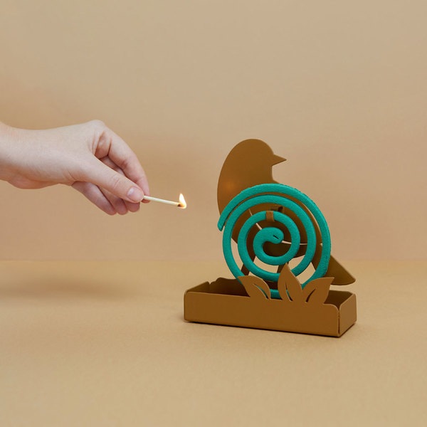 Balvi Soporte Espiral Mosquitos Birdie Marrón-27903