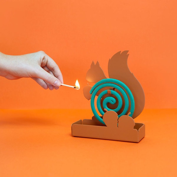 Balvi Soporte Espiral Mosquitos Squirrel Marrón-27902