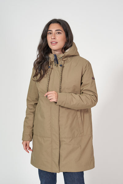 Batela Abrigo de mujer impermeable con borreguito interior
