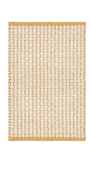 Batela Alfombra de Algodón Tejido en Amarillo - Estilo y Comodidad