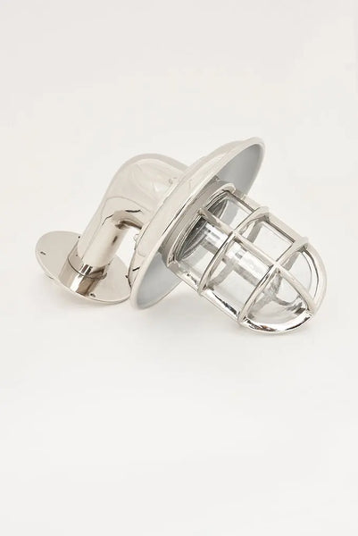 Batela Aplique Vintage de Aluminio en Forma de Farola para Pared