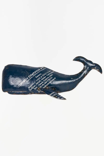 Batela Ballena de metal azul grande - D6654 - Batela