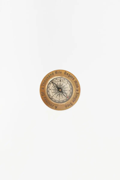 Batela Brújula decorativa náutica en latón