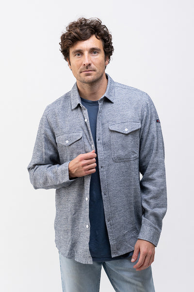 Batela Camisa de hombre manga larga franela