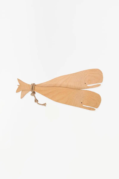 Batela Cubiertos de madera para ensalada