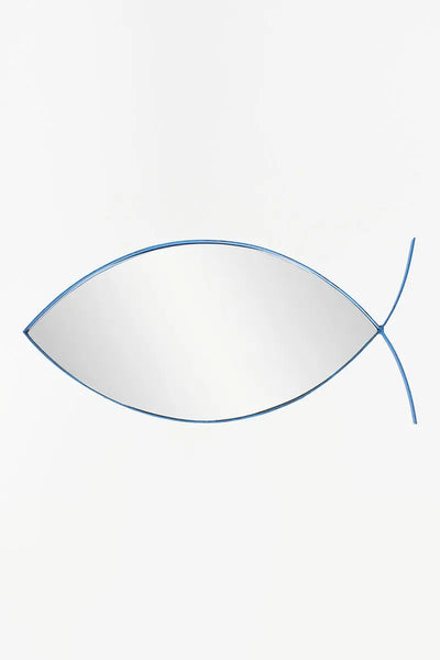 Batela Espejo PEZ de Metal. Decoración náutica