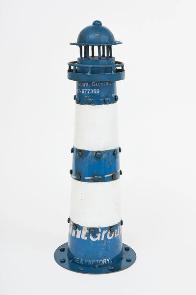Batela Faro de metal reciclado azul - Batela
