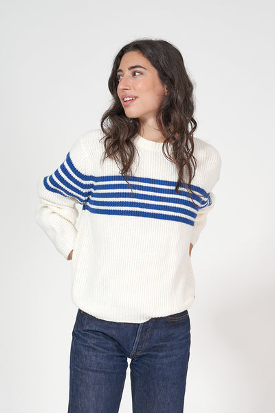 Batela Jersey de punto rayas en pecho