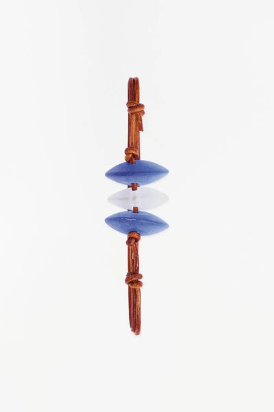 Batela Pulsera de seaglass azul - D6330A - Batela