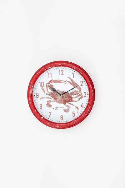 Batela Reloj forma de cangrejo Rojo