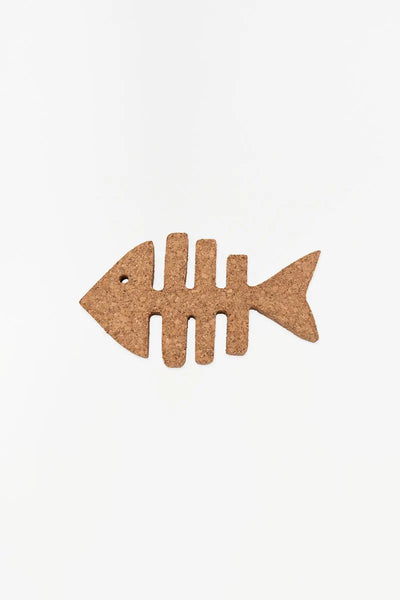 Batela Salvamantel con forma de pez / Corcho