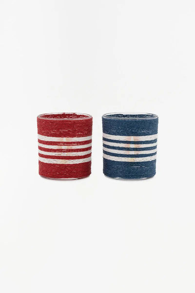 Batela Set de 2 portavelas de cristal - D7183 - Batela