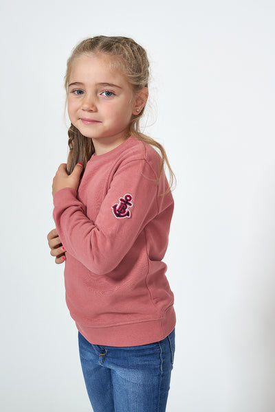 Batela Sudadera felpa con raya y ancla niño o niña