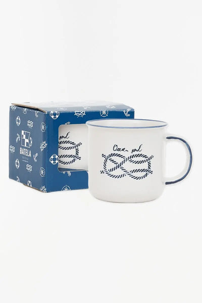 Batela Taza 'Nudo marinero' cerámica - Batela