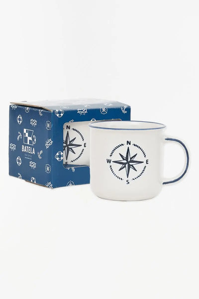 Batela Taza 'Rosa de los vientos' cerámica - Batela