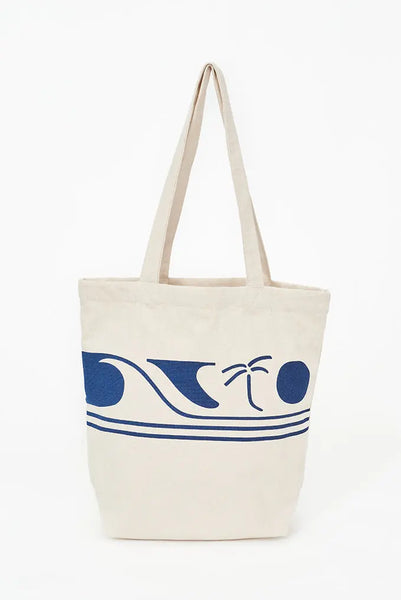 Batela Bolso Tote en Algodón con Motivos Surferos: Estilo Surfista Contigo