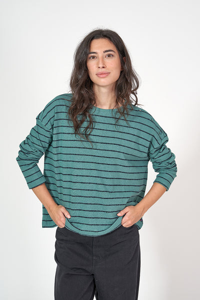 Batela Camiseta de mujer Batela de manga larga textura jersey