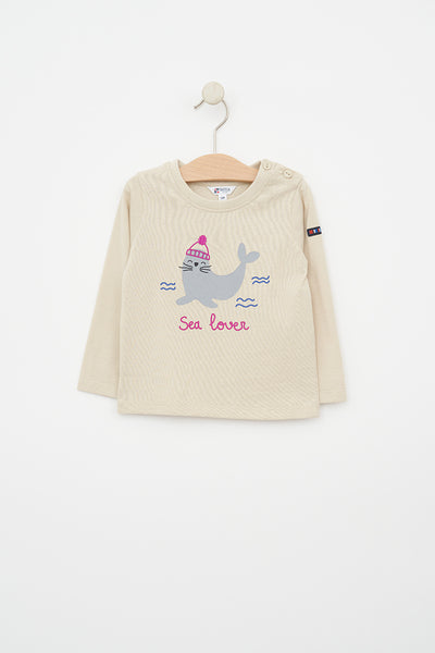 Batela Camiseta para bebé fabricada en tejido de algodón de 220gr