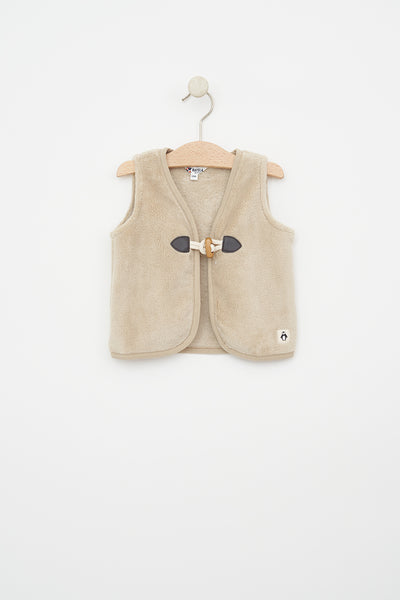 Batela Chaleco confeccionado en tejido teddy polar para bebé