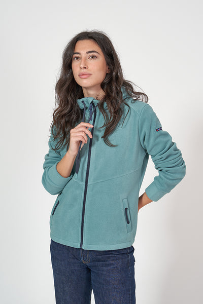 Batela Chaqueta de mujer fabricada en tejido polar con capucha
