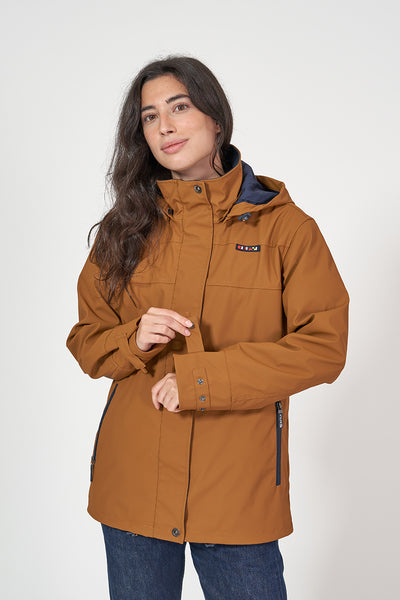 Batela Chubasquero de poliuretano. Forro interior Azul Marino. c3001