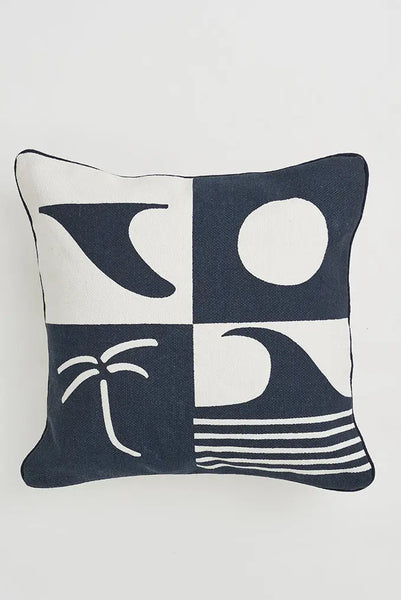 Batela Cojín con Ambiente Surfero en Algodón: Estilo de Playa